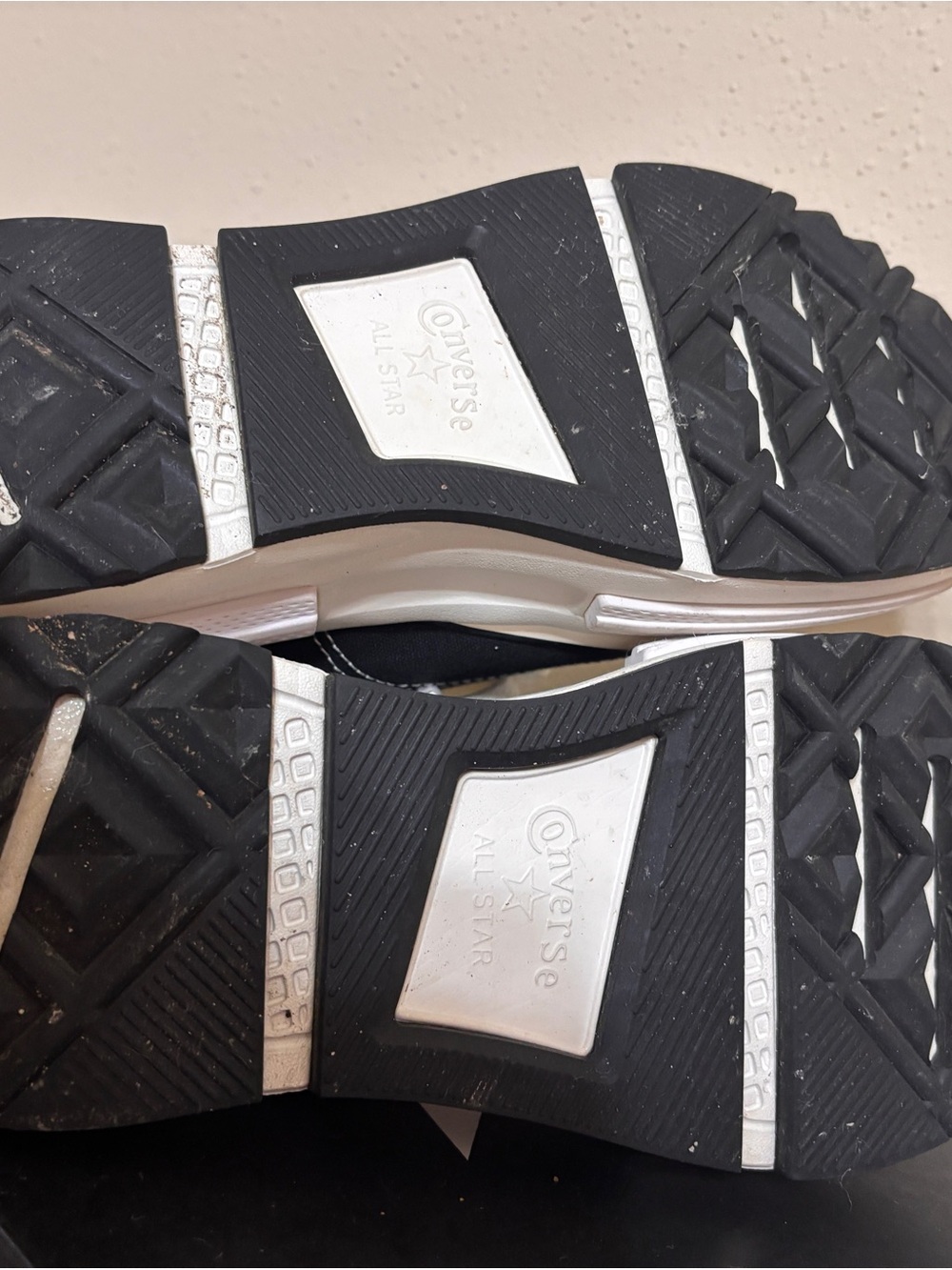 Converse Black and White High-Top Sneakers - Picture 4 of 5